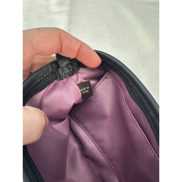 Coach Y2K Wristlet Clutch Small Purse Madison Clover Print Purple Grey & Black - Picture 7 of 10